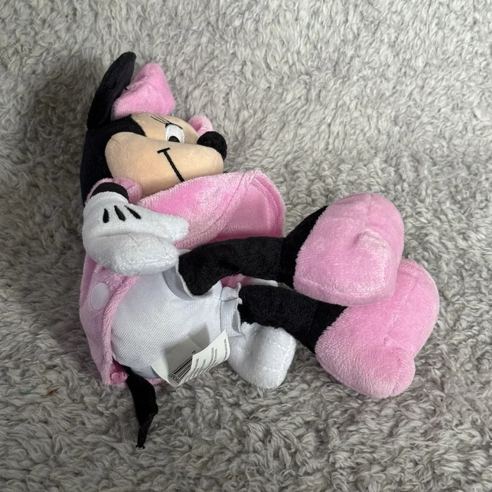 Disney Minnie Mouse Clubhouse Plush Stuffed Animal Toy Pink Polka Dot Dress